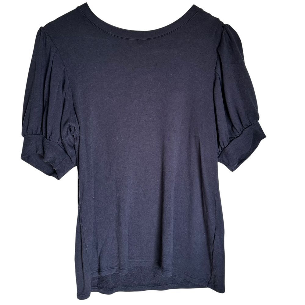 Daily Ritual Shirt Navy Short Sleeve Casual Medium